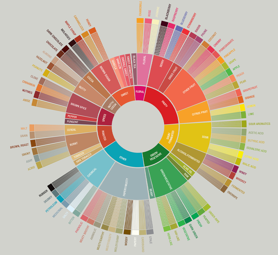 AnyChart - Sunburst Chart is a visualization form designed